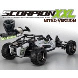 AUTOMODELO KYOSHO SCORPION XXL GP NITRO MOTOR 28 ESCALA 1/7 RÁDIO DIGITAL 2,4GHZ T1 BRANCO KYO 31873T1B